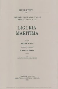 cover of the book Rationes decimarum Italiae nei secoli XIII e XIV. Liguria maritima