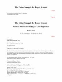 cover of the book The Other Struggle for Equal Schools : Mexican Americans During the Civil Rights Era