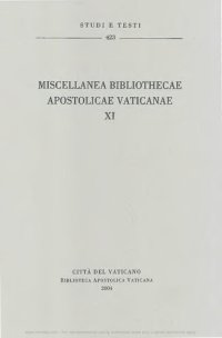 cover of the book Miscellanea Bibliothecae Apostolicae Vaticanae