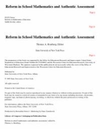 cover of the book Reform in School Mathematics and Authentic Assessment