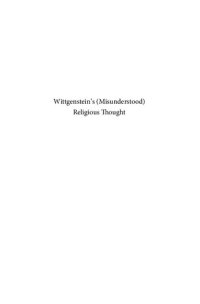 cover of the book Wittgenstein's Misunderstood Religious Thought