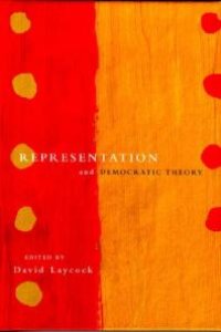 cover of the book Representation and Democratic Theory