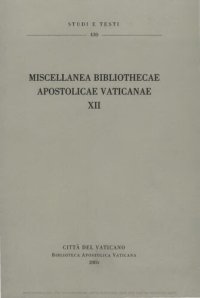 cover of the book Miscellanea Bibliothecae Apostolicae Vaticanae