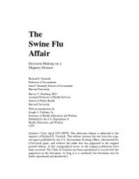 cover of the book Swine Flu Affair : Decision-Making on a Slippery Disease