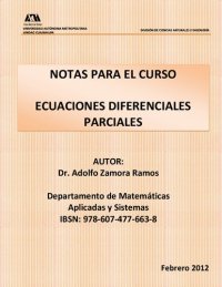 cover of the book Notas para el Curso Ecuaciones Diferenciales Parciales