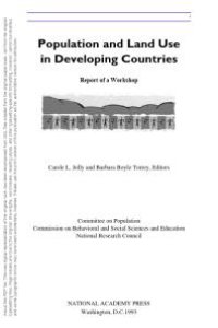 cover of the book Population and Land Use in Developing Countries : Report of a Workshop