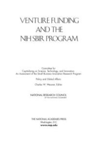 cover of the book Venture Funding and the NIH SBIR Program