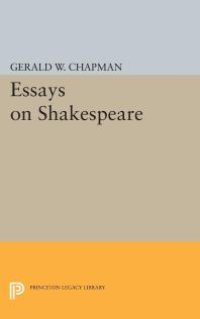 cover of the book Essays on Shakespeare