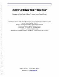 cover of the book Completing the Big Dig : Managing the Final Stages of Boston's Central Artery/Tunnel Project