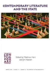 cover of the book Contemporary Literature and the State