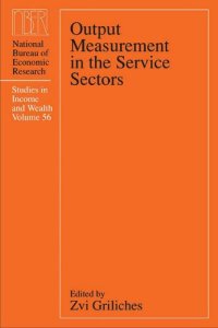 cover of the book Output Measurement in the Service Sectors