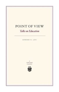 cover of the book Point of View: Talks on Education