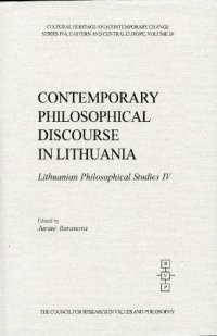 cover of the book Contemporary Philosophical Discourse in Lithuania 