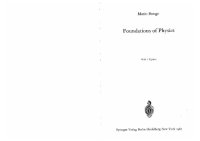 cover of the book Foundations of Physics 