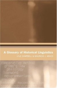 cover of the book A Glossary of Historical Linguistics 