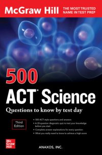 cover of the book 500 ACT Science Questions to Know by Test Day, Third Edition