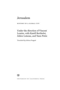 cover of the book Jerusalem: History of a Global City