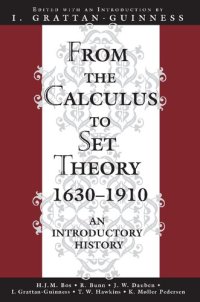 cover of the book From the Calculus to Set Theory 1630-1910