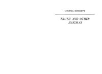 cover of the book Truth and Other Enigmas