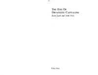 cover of the book The End of Organized Capitalism