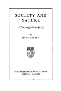 cover of the book Society and Nature