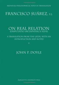 cover of the book On Real Relation: A Translation from the Latin, with an Introduction and Notes