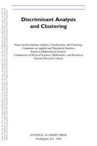 cover of the book Discriminant Analysis and Clustering