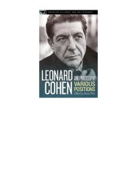 cover of the book Leonard Cohen and Philosophy: Various Positions