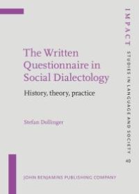 cover of the book The Written Questionnaire in Social Dialectology : History, Theory, Practice