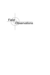 cover of the book Field Observations : Stories