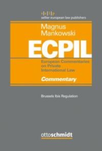 cover of the book Brussels Ibis Regulation - Commentary