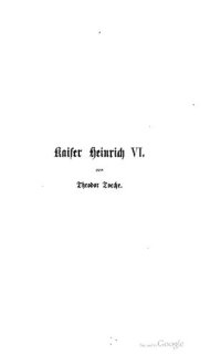 cover of the book Kaiser Heinrich VI.