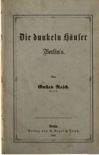 cover of the book Die dunkeln Häuser Berlins