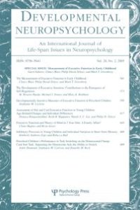 cover of the book Measurement of Executive Function in Early Childhood : A Special Issue of Developmental Neuropsychology