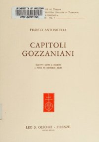 cover of the book Capitoli gozzaniani. Scritti editi e inediti