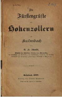 cover of the book Die Fürstengrüfte der Hohenzollern zu Kulmbach