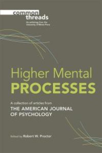 cover of the book Higher Mental Processes