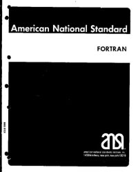 cover of the book ANSI X 3.9 1966 Fortran 66