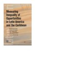 cover of the book Measuring Inequality of Opportunities in Latin America and the Caribbean