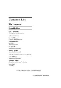 cover of the book Common LISP: The Language