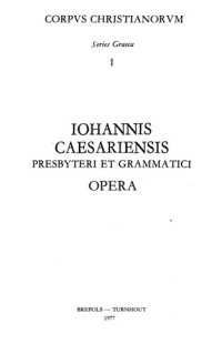 cover of the book Iohannes Caesariensis: Opera quae supersunt