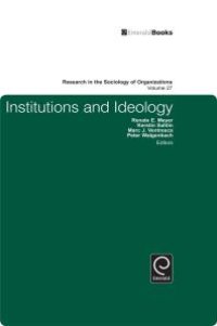 cover of the book Institutions and Ideology