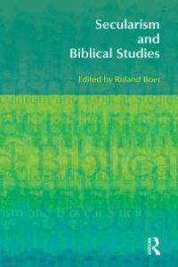 cover of the book Secularism and Biblical Studies