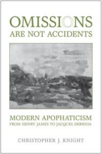 cover of the book Omissions Are Not Accidents : Modern Apophaticism from Henry James to Jacques Derrida