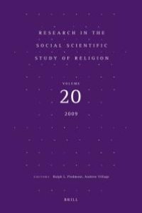 cover of the book Research in the Social Scientific Study of Religion, Volume 20