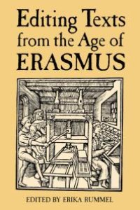 cover of the book Editing Texts from the Age of Erasmus