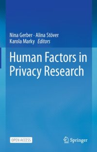 cover of the book Human Factors In Privacy Research