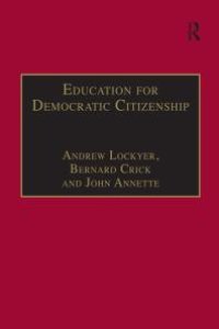 cover of the book Education for Democratic Citizenship : Issues of Theory and Practice