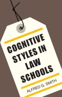 cover of the book Cognitive Styles in Law Schools