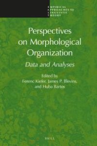 cover of the book Perspectives on Morphological Organization : Data and Analyses